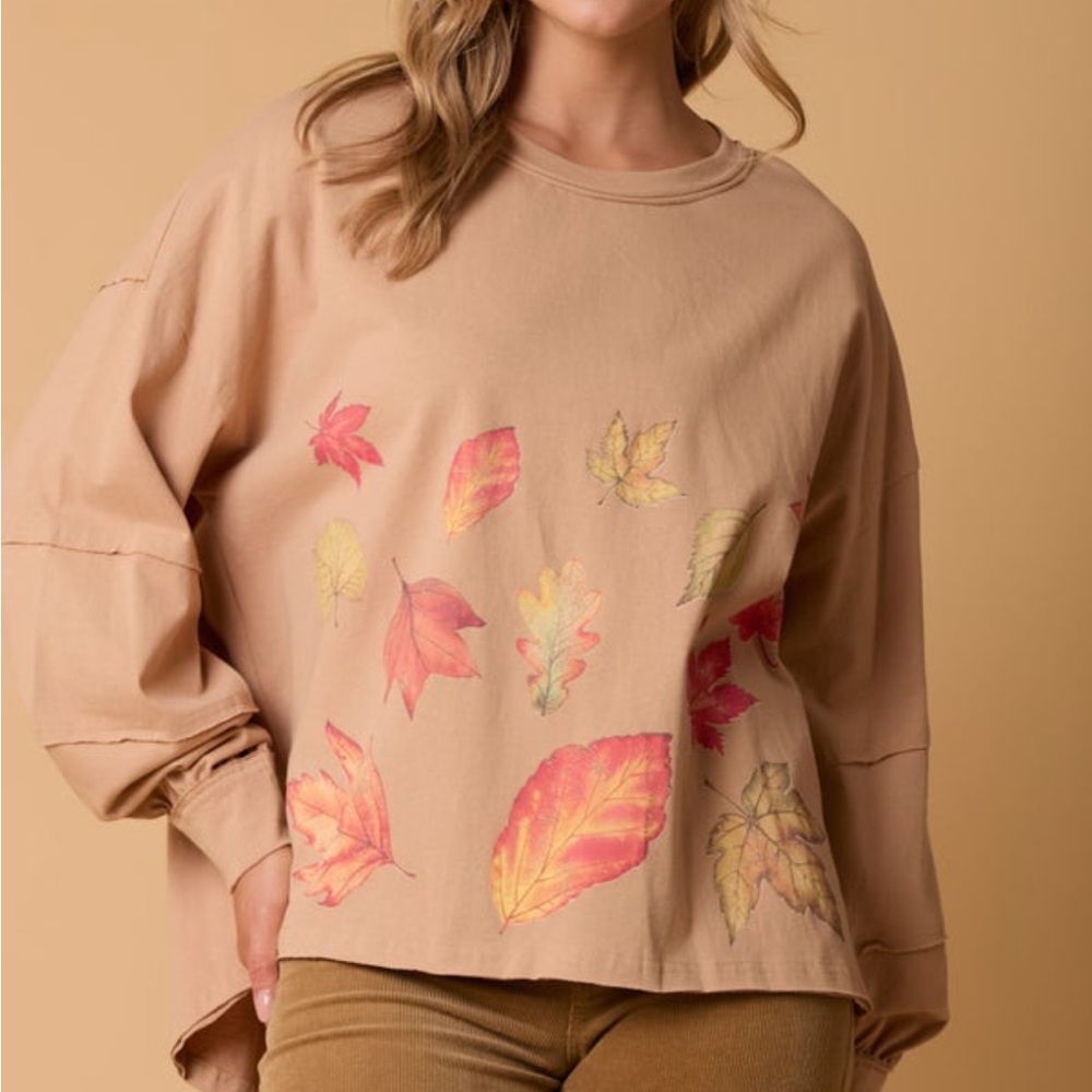 Autumn Leaf cotton top